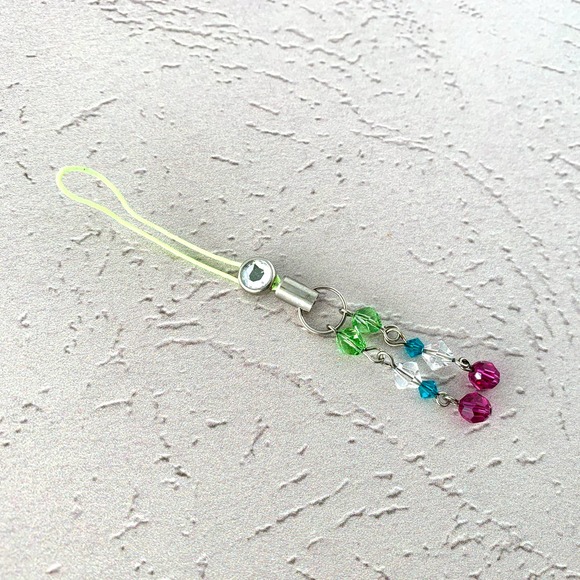 Spring Has Sprung - Crystal Charm Keychain Pull - Picture 2 of 3